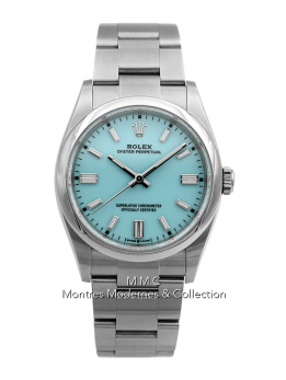 Rolex - Oyster Perpetual Blue Tiffany Dial 36mm réf.126000