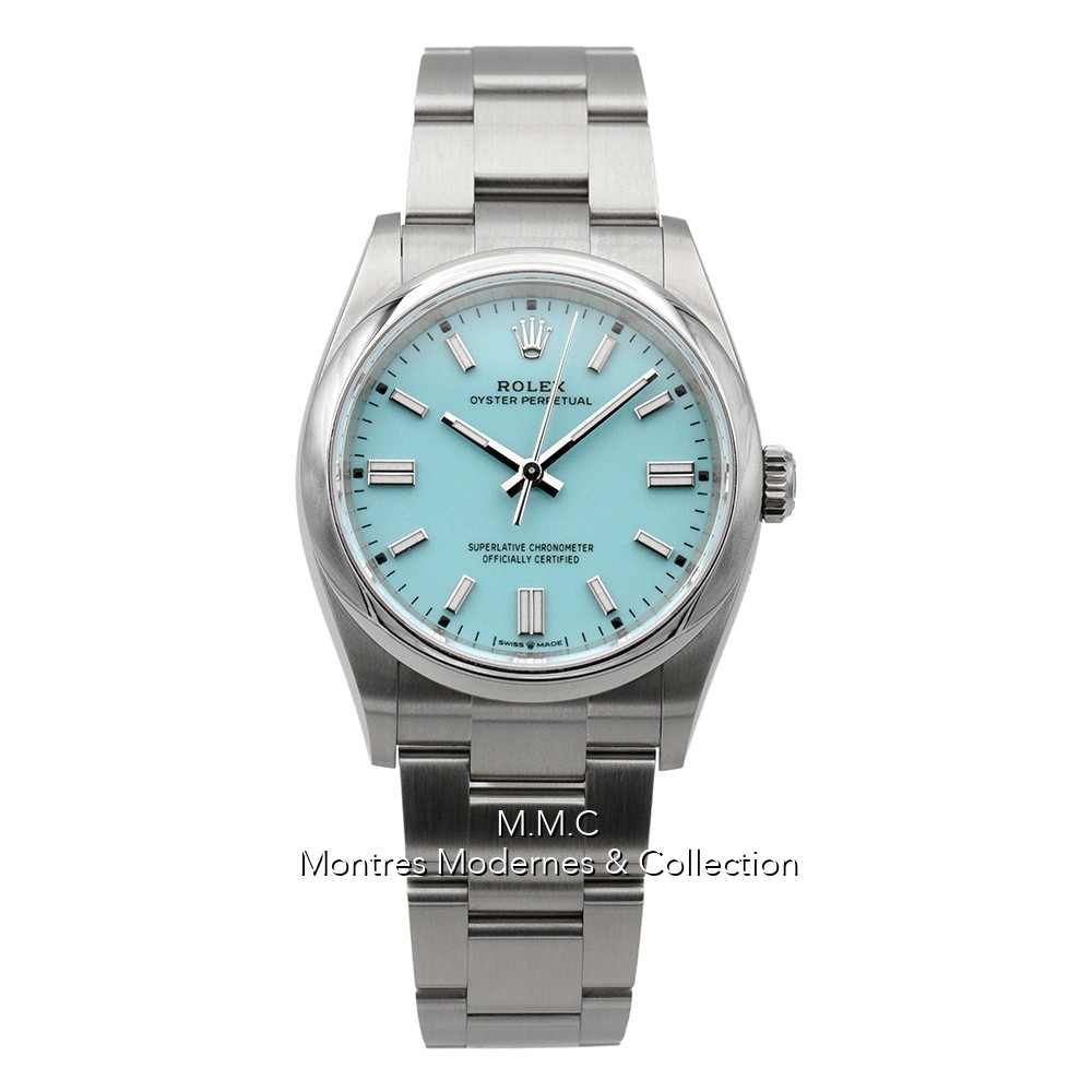 Rolex Oyster Perpetual Blue Tiffany Dial 36mm r&eacute;f.126000 - Image 1