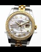 Rolex Datejust r&eacute;f.116233 Mother of Pearl & Diamonds Dial - Image 4