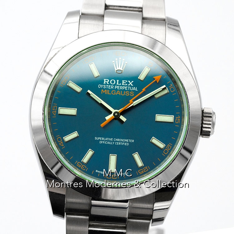 Rolex Milgauss réf.116400GV Blue Z - Image 4