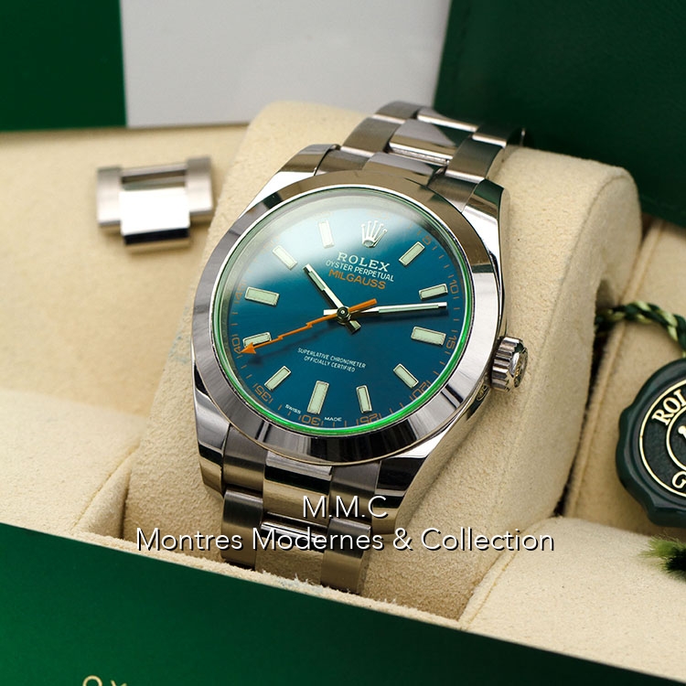Rolex Milgauss réf.116400GV Blue Z - Image 5