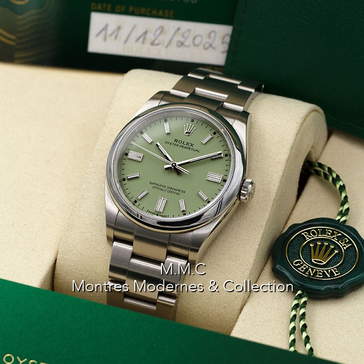 Rolex Oyster Perpetual 36mm "Pistachio" réf.126000 - Image 6