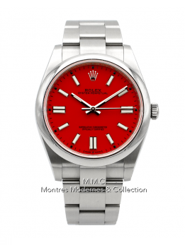 Rolex - Oyster Perpetual 41mm r&eacute;f.124300 Coral Red Dial