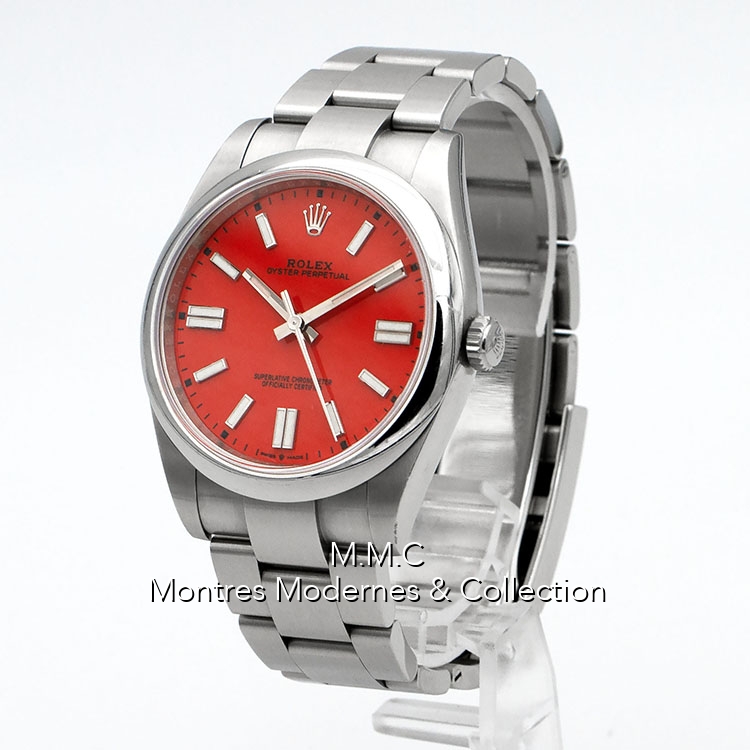Rolex Oyster Perpetual 41mm réf.124300 Coral Red Dial - Image 2