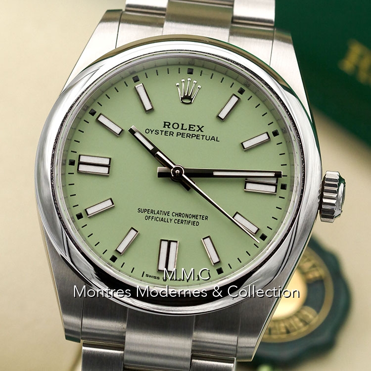 Rolex Oyster Perpetual réf.134300 Pistachio Dial - Image 5