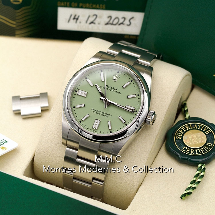 Rolex Oyster Perpetual réf.134300 Pistachio Dial - Image 6
